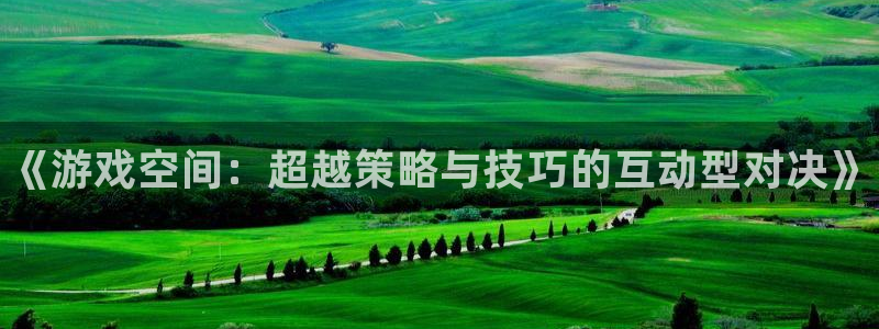 杜邦娱乐平台注册开户：《游戏空间：超越策略与技巧的互动型对决